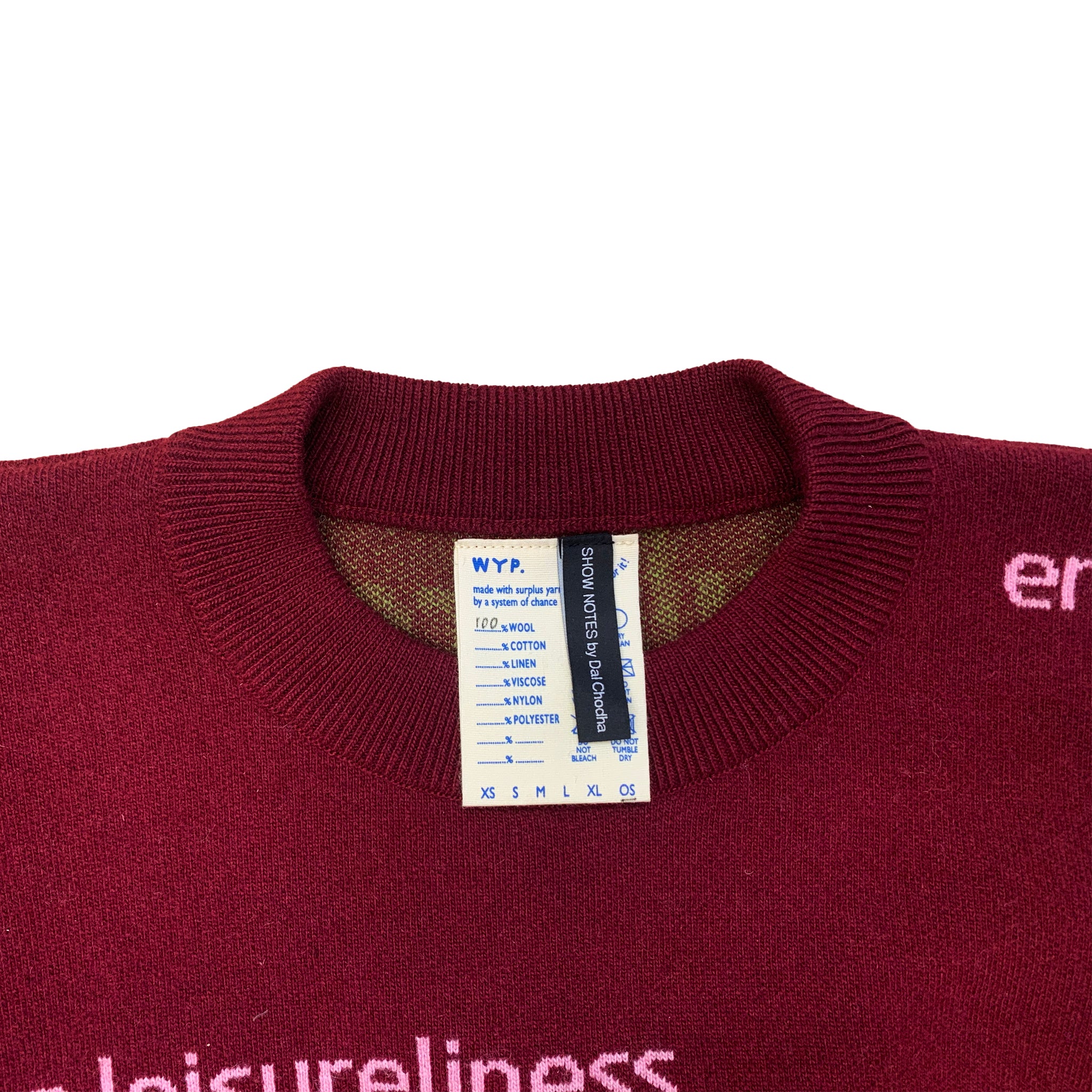 WYP x DAL CHODHA - BURGUNDY