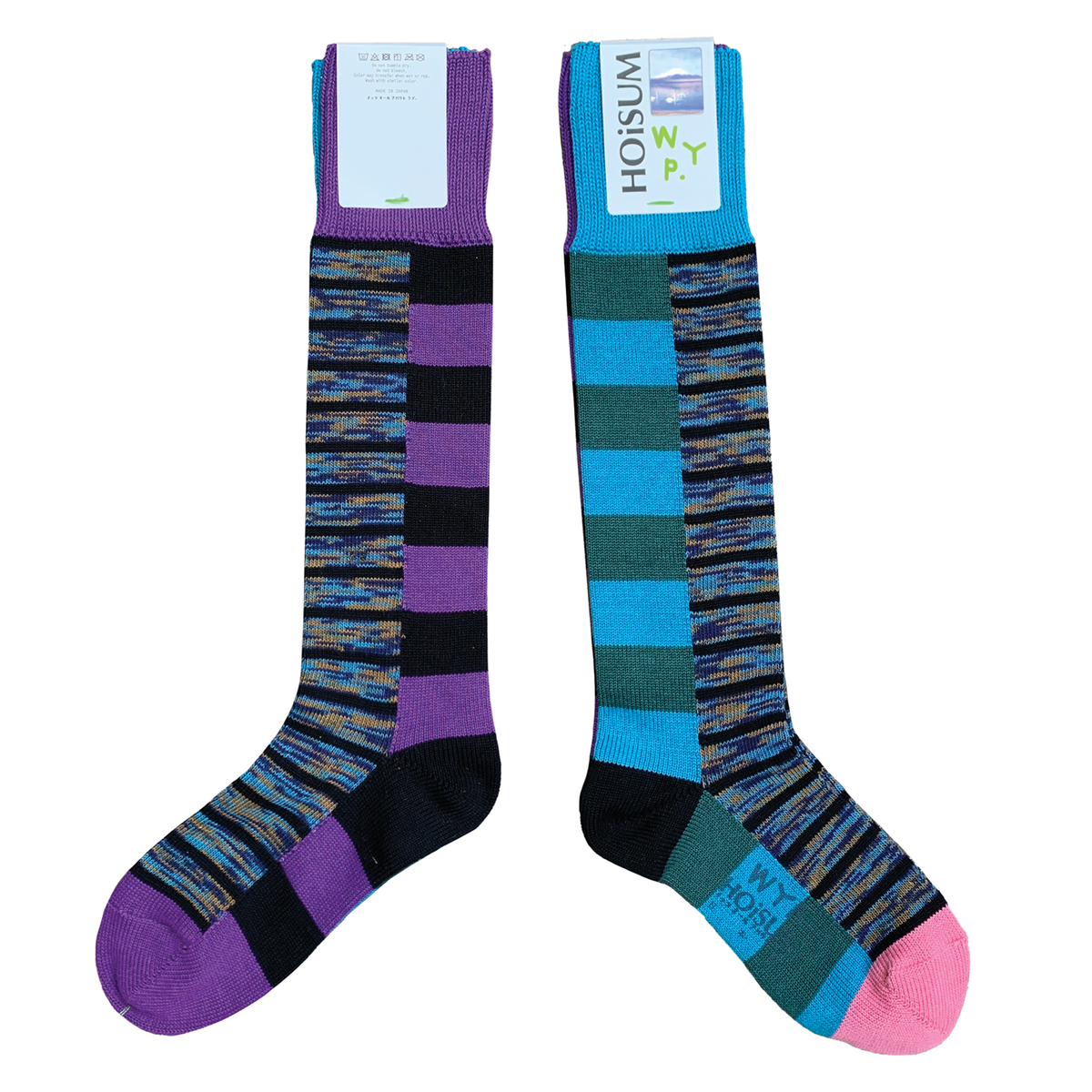 WYP HOiSUM HIGH SOCKS - PURPLE/BLUE