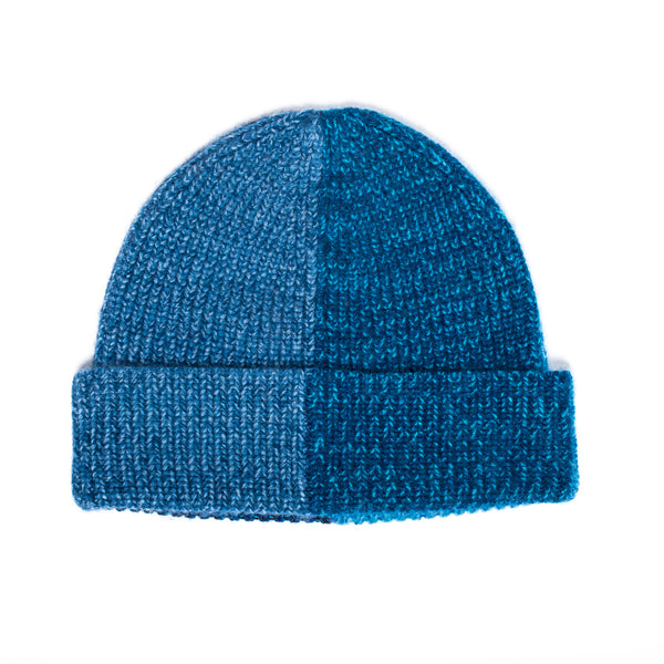 Blue cap made by hand